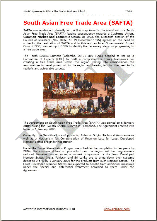 Asociaţiei din Asia de Sud pentru Cooperare Regională (SAARC)